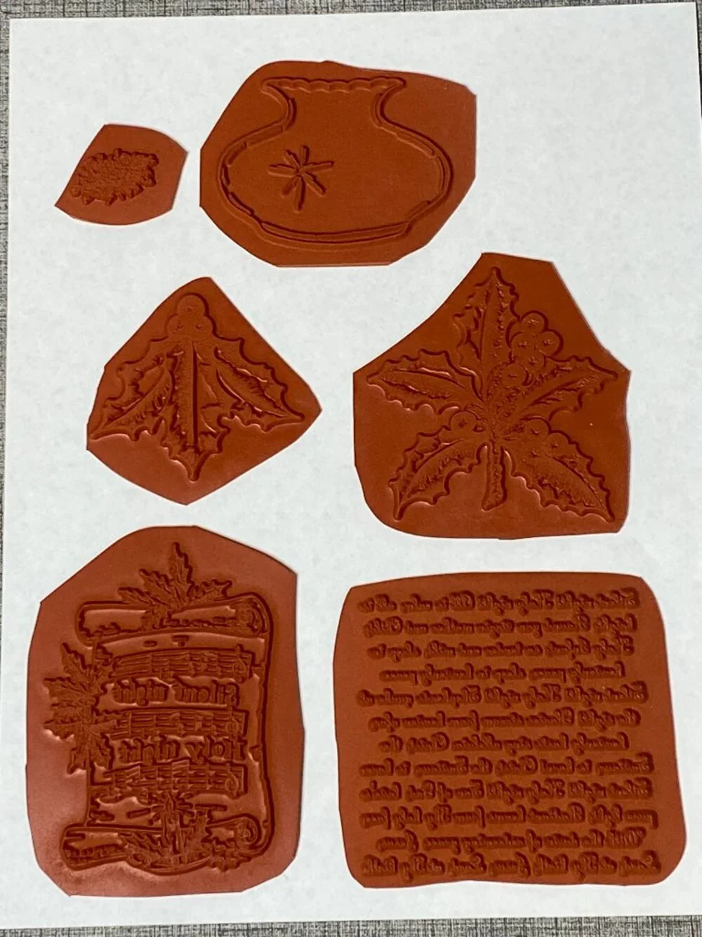 NEW HEARTFELT CREATIONS Rubber Cling Stamps Mixed Theme NEW OLD STOCK 10pc Lot